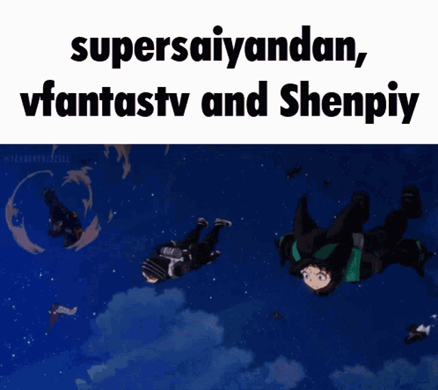 a picture of a person falling with the caption supersaiyandan