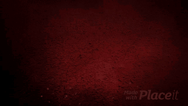 a red background with the words made with placeit on the bottom