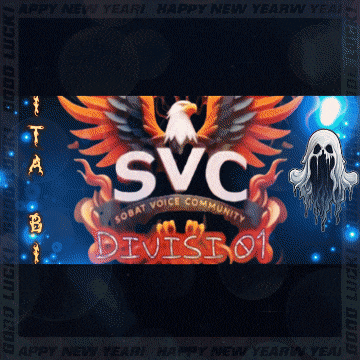 a logo for svc division 01 with an eagle and ghost