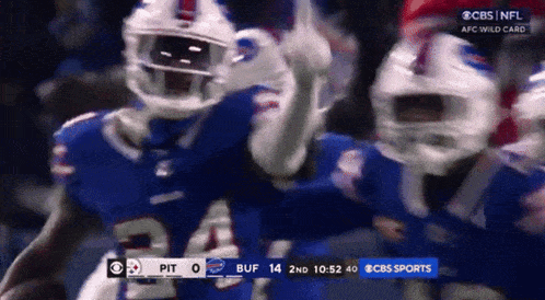 a football game is being broadcasted on cbs sports