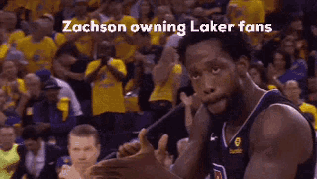 Zachson Patrick Beverley GIF - Zachson Patrick Beverley Owning Lakers Fans GIFs