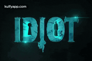 a poster for a movie called idiot has a keyhole in the middle