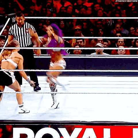 Sasha Banks Double Knees GIF - Sasha Banks Double Knees Ronda Rousey GIFs