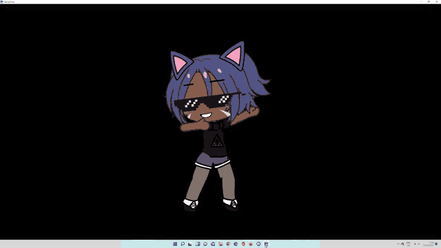 a cartoon character wearing sunglasses and a shirt that says a on it