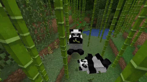 Panda Minecraft Panda GIF - Panda Minecraft Panda Bamboo GIFs
