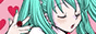 a girl with green hair is making a peace sign with her hands .