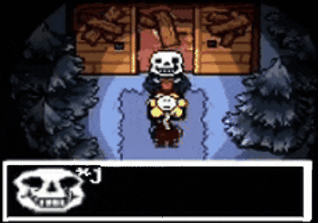 a video game scene with a skeleton holding a flower and a skull with the letter j on it .