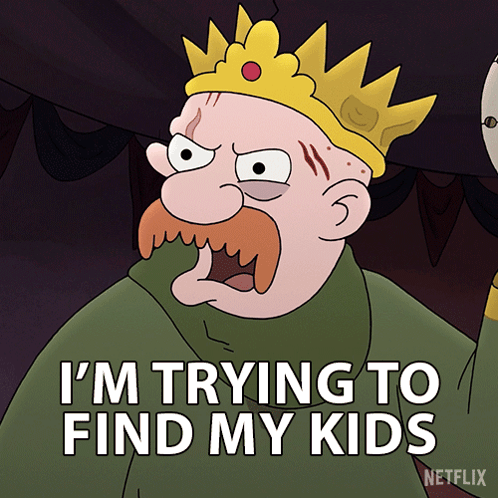I'M Trying To Find My Kids King Zøg GIF - I'M Trying To Find My Kids King Zøg John Dimaggio GIFs