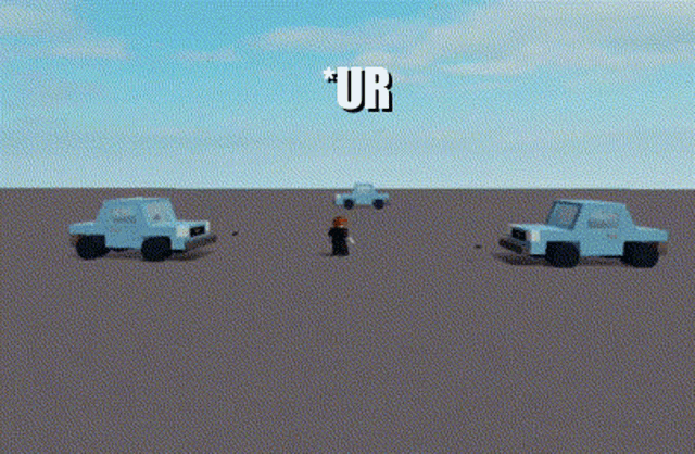a video game scene with the words " ur " written on the top