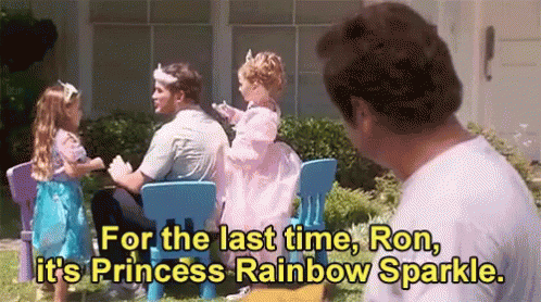 Princess Rainbow Sparkle GIF - Parksandrec Chrispratt Andy GIFs