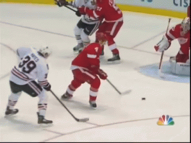 Shooting On Your Own Goal Is Never A Great Idea GIF - Hockey Redwings Detroit GIFs