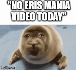 a seal with the words " no eris mania video today " on it