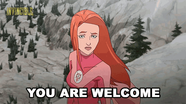 You Are Welcome Atom Eve GIF - You Are Welcome Atom Eve Invincible GIFs