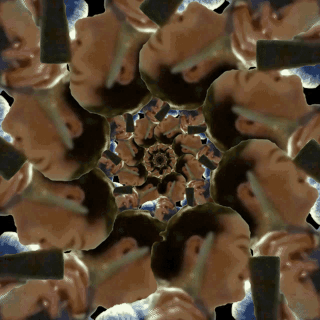 a kaleidoscope of people 's faces is displayed