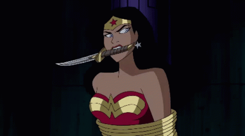 Wonder Woman Batman GIF - Wonder Woman Batman Tied Up GIFs