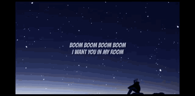 a night sky with a quote that says we 'll spend the night together from now until forever