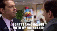 Sorry Friendship GIF - Sorry Friendship The Office GIFs
