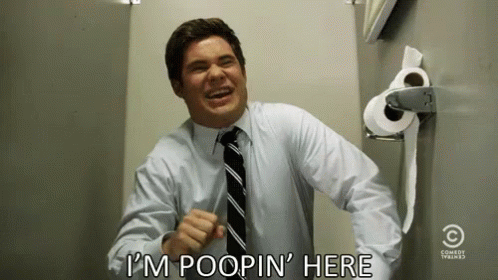 I'M Poopin' Here - Workaholics GIF - Toilet GIFs