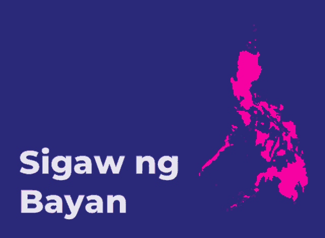 a poster with a map of the philippines and a speech bubble that says dapat si leni sigaw ng bayan