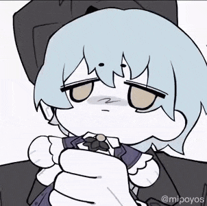 a cartoon of a person holding a doll in their hands