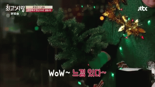 윤정수 크리스마스 트리 메리크리스마스 크리스마스트리 성탄절 느낌 GIF - Yoon Jungsoo Korean Christmas GIFs