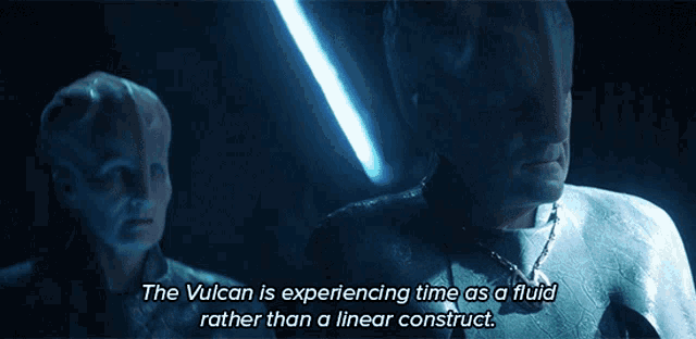 The Vulcan Is Experiencing Time As A Fluid Rather Than A Linear Construct GIF - The Vulcan Is Experiencing Time As A Fluid Rather Than A Linear Construct The Keeper GIFs