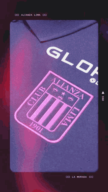 a close up of a shirt that says alianza lima 1901
