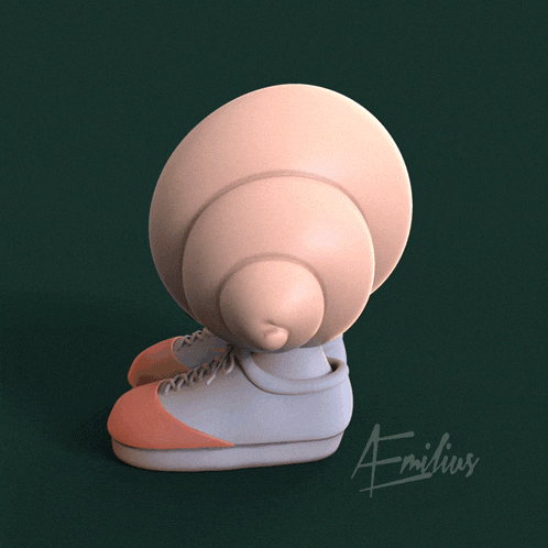 Marcel Marcel The Shell With Shoes On GIF - Marcel Marcel The Shell With Shoes On 3d Sculpting GIFs