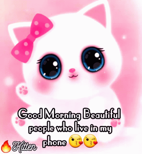 Good Morning Kitten GIF - Good Morning Kitten Cat GIFs