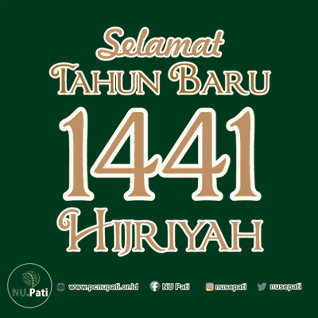 a poster that says selamat tahun baru 1441 hijriah