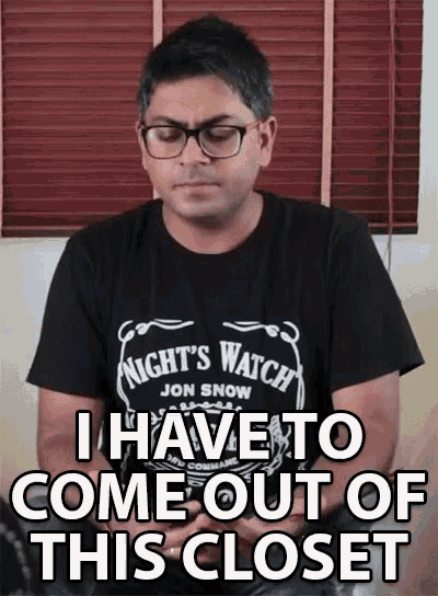 Abijit Ganguly I Have To Come Out Of This Closet GIF - Abijit Ganguly I Have To Come Out Of This Closet Tired GIFs