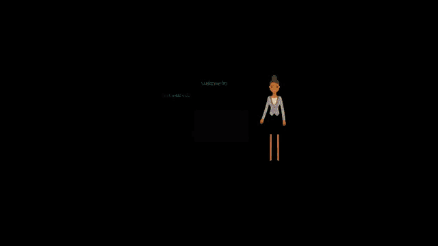 a teacher is standing in front of a chalkboard that says welcome to iuav academy online