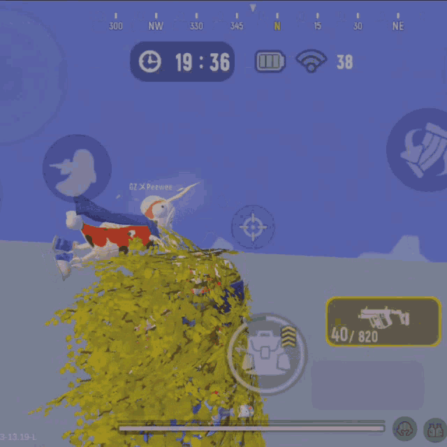 a screenshot of a video game with a time of 19:33 on it