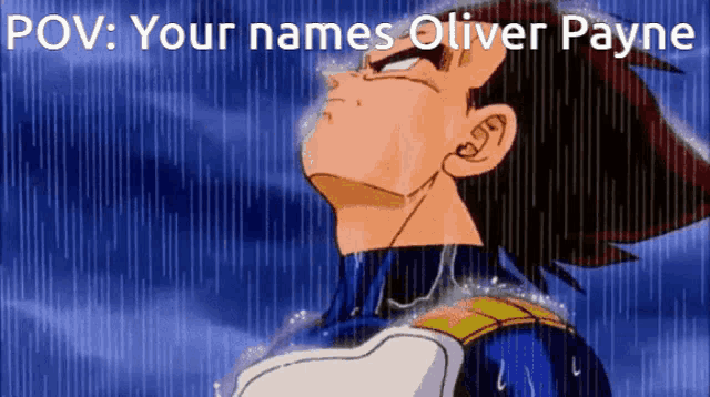 a picture of a person with the name oliver payne on the bottom