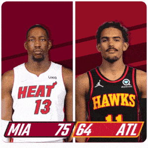 Miami Heat (75) Vs. Atlanta Hawks (64) Fourth-period-overtime Break GIF - Nba Basketball Nba 2021 GIFs