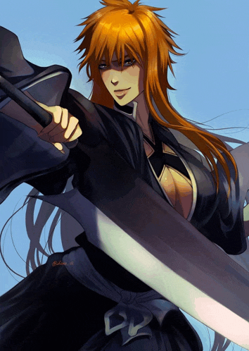 a drawing of a woman holding a sword with the number 22 on the bottom