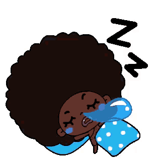 a cartoon of a woman sleeping with a bottle of water in her mouth .