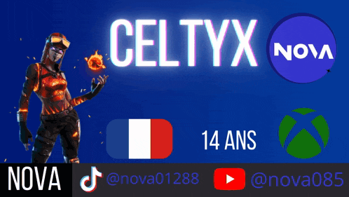 celtyx fragger has 14 ans and is a nova player