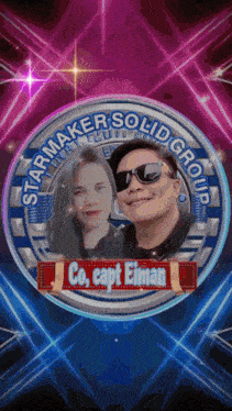 a starmaker solid group logo with a man and a woman on it