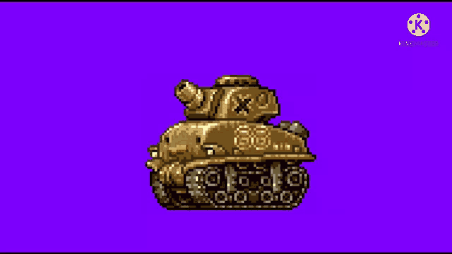 a pixel art tank with the number 88 on it