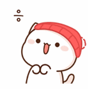 a cartoon cat wearing a red hat is looking up .