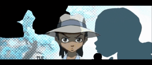 a cartoon drawing of a man wearing a hat with the word tuc below him