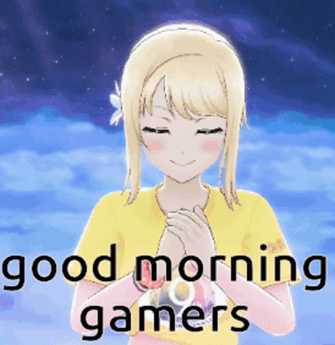 Ai Miyashita Good Morning GIF - Ai Miyashita Good Morning Gamer GIFs
