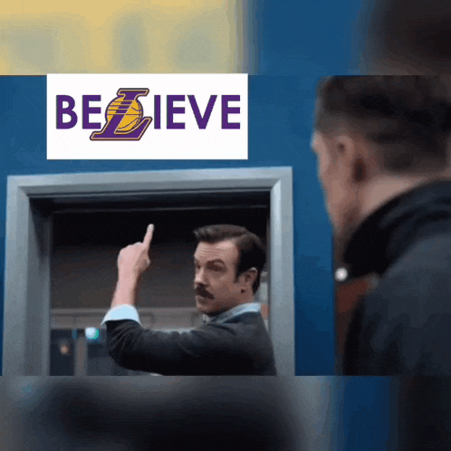 Ted Lasso Lakers GIF - Ted Lasso Lakers Believe GIFs