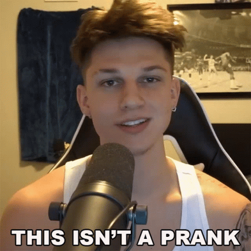 This Isnt A Prank Conner Bobay GIF - This Isnt A Prank Conner Bobay This Is Not A Joke GIFs