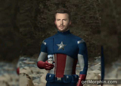 Captain America Chris Evans GIF - Captain America Chris Evans Beer GIFs