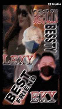 a blurry picture of a man and a woman with the words best friend on it
