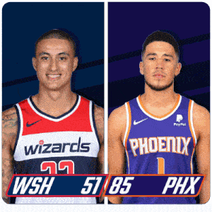Washington Wizards (51) Vs. Phoenix Suns (85) Third-fourth Period Break GIF - Nba Basketball Nba 2021 GIFs