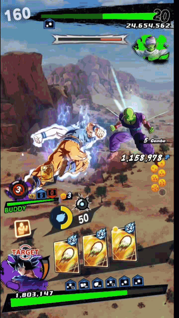 a screenshot of a video game with the number 160 on the top left