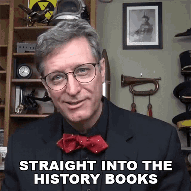 Straight Into The History Books The History Guy History Deserves To Be Remembered GIF - Straight Into The History Books The History Guy History Deserves To Be Remembered Directly Go To History Books GIFs